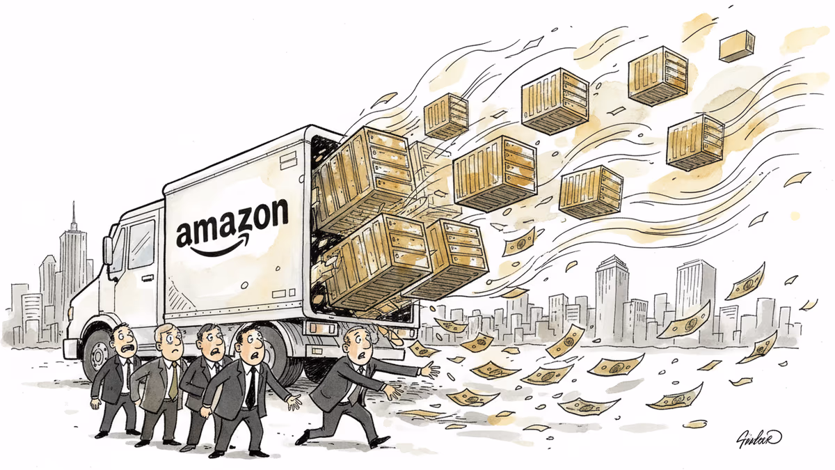 亞馬遜股價連跌10天背後：3兆台幣AI豪賭值得嗎？