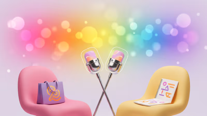 에이미 폴러와 기네스 팰트로의 팟캐스트 인터뷰 장면