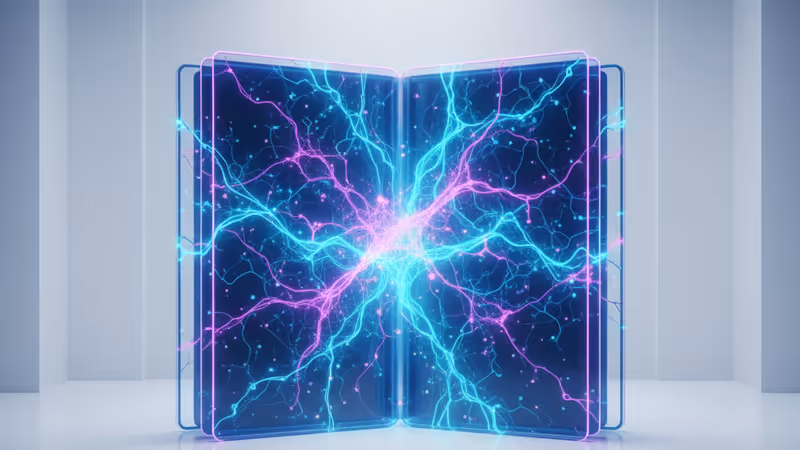 象徵 Claude 憲法的數位文檔與發光指令層疊的畫面