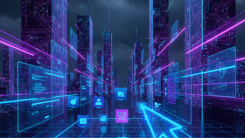 맥북 화면에서 파일이 자동으로 정리되는 모습