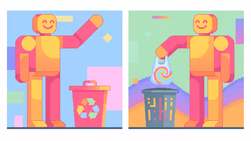 Two-panel comic illustration by Anton Gudim showing social irony