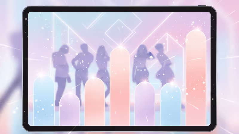 2025년 AO3 K-팝 커플 순위를 나타내는 디지털 차트