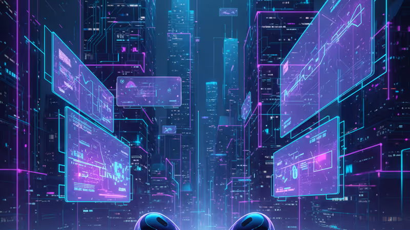 最新のAirPods Pro 3とAI翻訳をイメージしたグラフィック