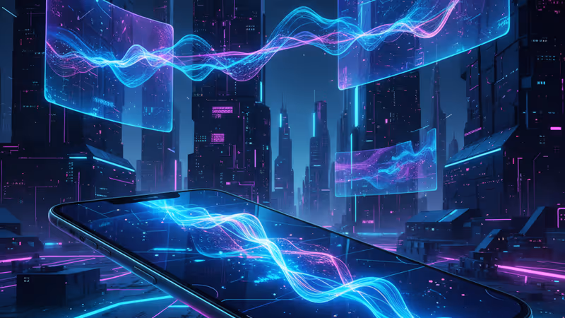 SiriとGeminiのロゴが融合するイメージ図