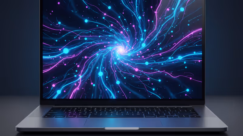 プロ向け編集ソフトが表示された新型MacBook Proのイメージ