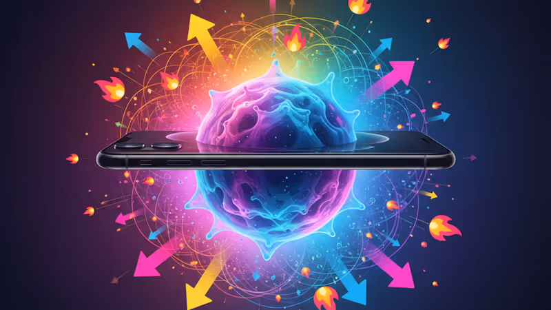 顯示新一代 Siri AI 互動介面的 iPhone 示意圖