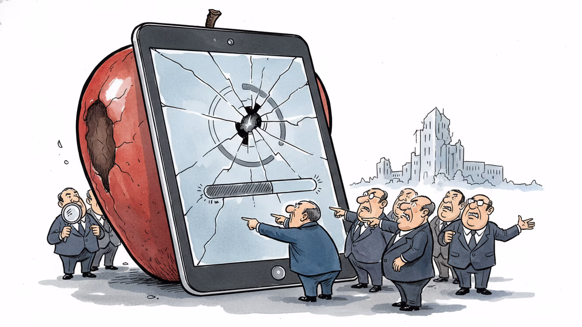 蘋果股價暴跌5%：AI競賽中的現實考驗