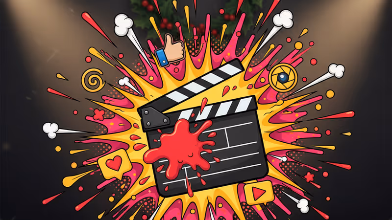 SNL 나 홀로 집에 패러디의 고어한 분위기를 암시하는 슬레이트