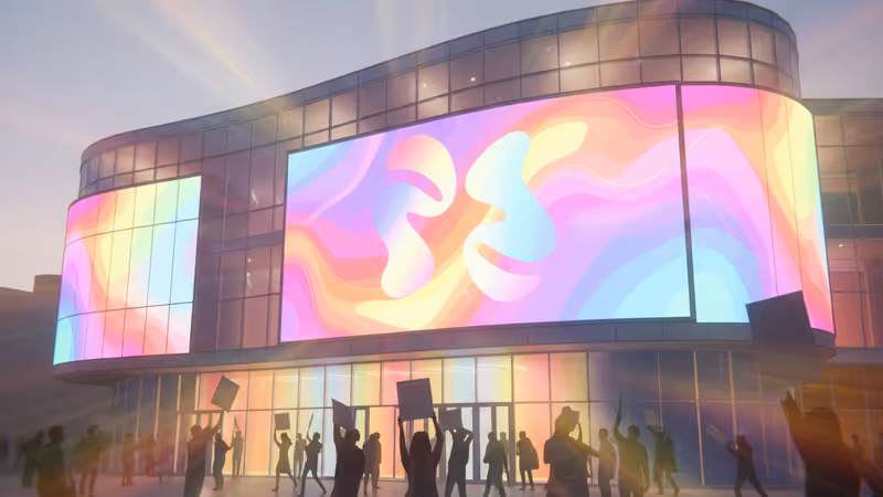 ケネディセンターの豪華なホールから去っていく芸術家たちの影