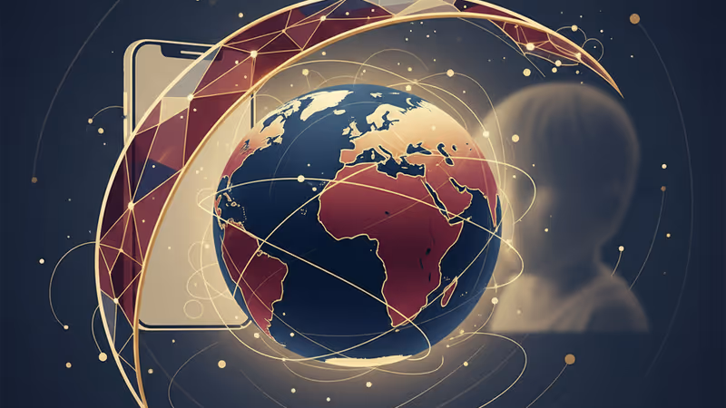 放下手機看向窗外公園的少年與澳洲社群媒體禁令背景