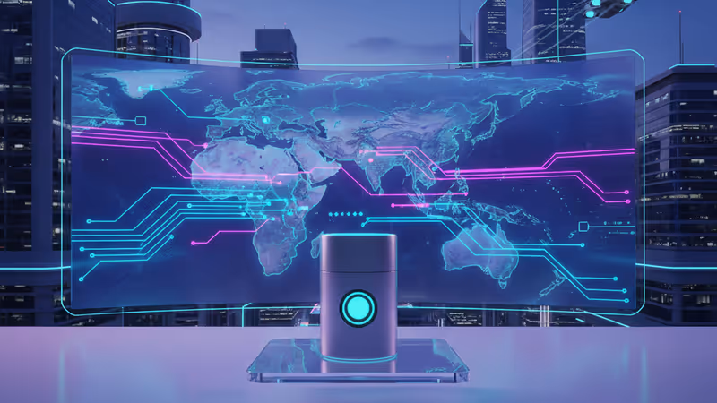 Futuristic visualization of Australia's quantum tech ecosystem