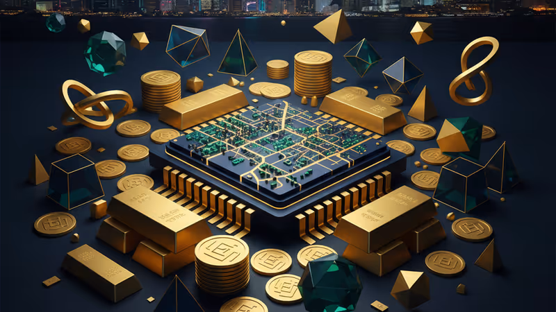 バイドゥの自社開発AIチップ「崑崙芯」をイメージした回路基板