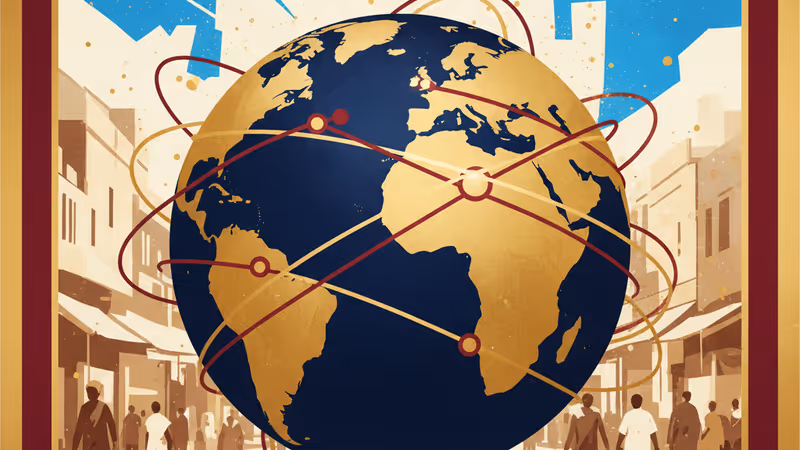 방기 시내에 세워진 투아데라 대통령의 대형 선거 광고판