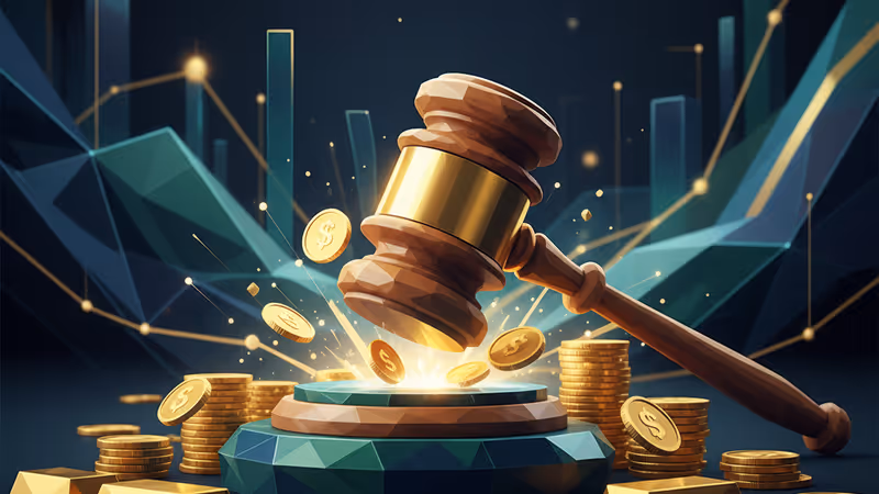 한국은행 금융통화위원회 회의에서 의사봉을 두드리는 모습