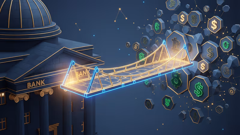 バークレイズとデジタル資産結算ネットワークの融合イメージ