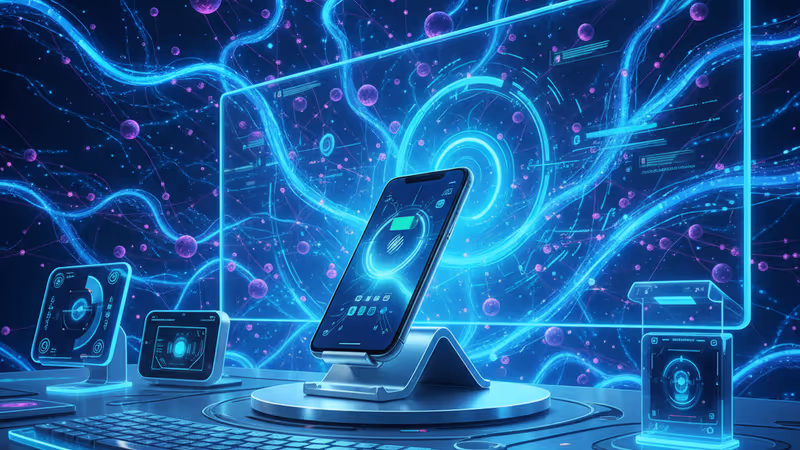 具備磁吸 Qi2 充電板的 Baseus Spacemate RD1 Pro 擴充塢產品示意圖