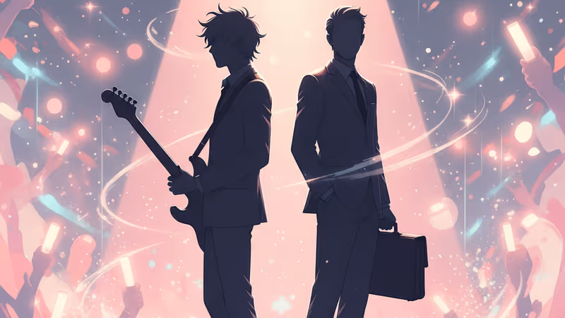 드라마 아이돌 아이의 록스타와 변호사 컨셉 이미지