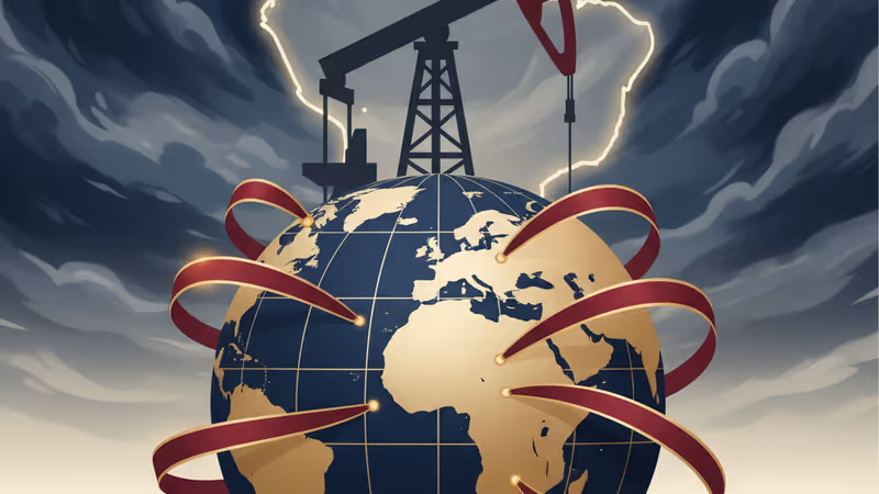 노후화된 베네수엘라 해상 유전 전경