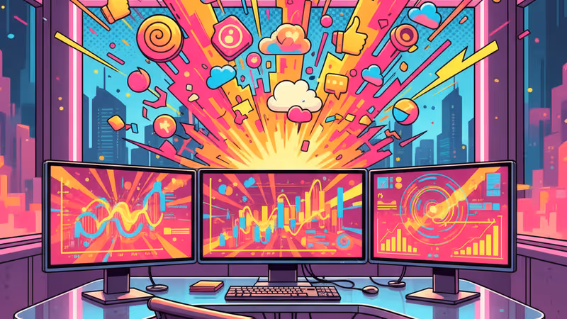 온리팬스 수익 격차를 나타내는 스마트폰과 데이터 그래프