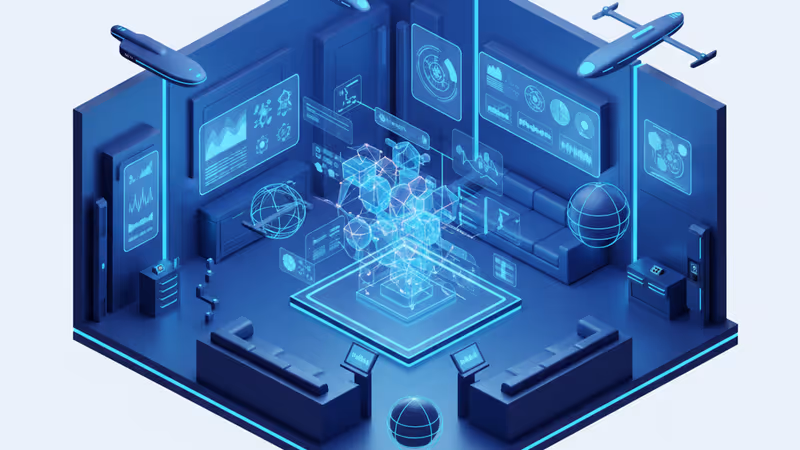 CES 2026 전시장 내부의 화려한 기술 전시와 미래지향적인 분위기