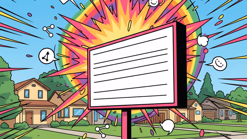 재치 있는 문구가 적힌 미국의 전형적인 교회 간판 모습