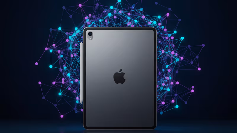 象徵去中心化網絡的發光節點連接圖