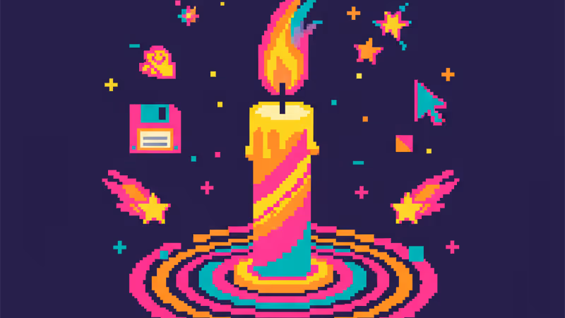 추모의 의미를 담아 어두운 배경 속에 타오르는 촛불 하나