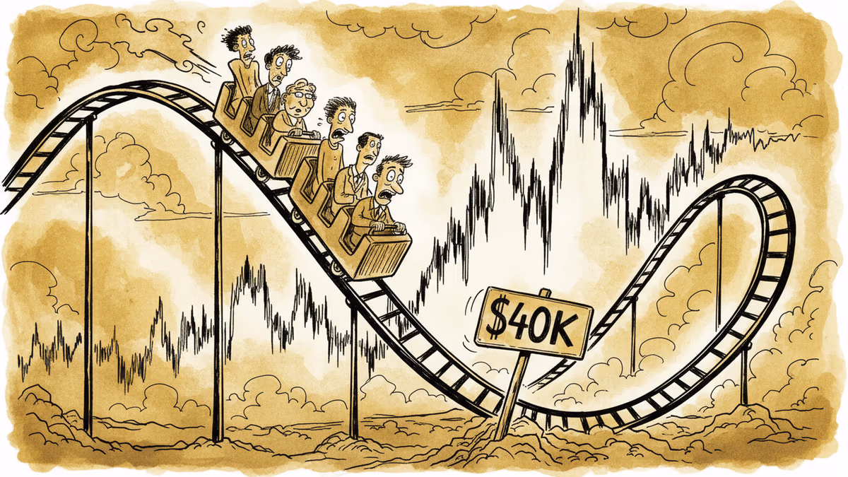 Bitcoin Could Revisit $40K Before Real Recovery, Veteran Warns