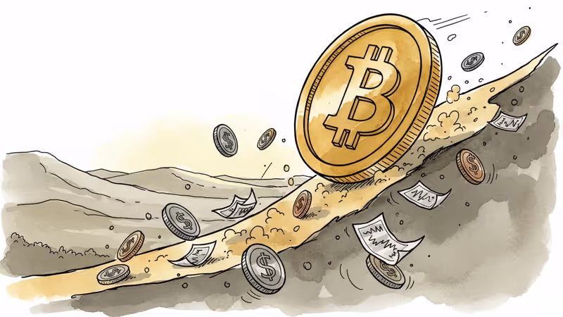 ビットコイン6万ドル目前、投資家がリスク資産から逃避