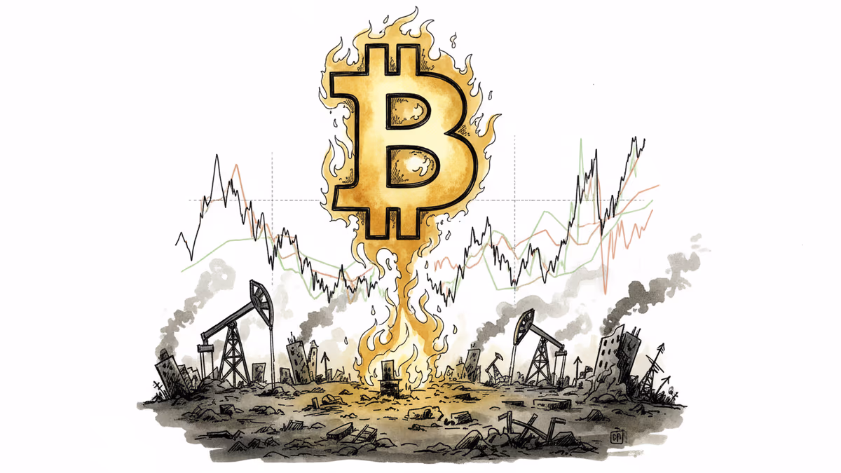 Bitcoin Hits $68K Amid Iran War While Stocks Shrug Off Conflict