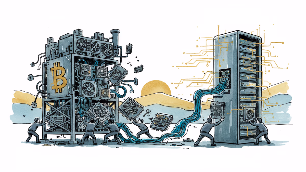 비트코인 채굴기가 AI 서버로 바뀌고 있다