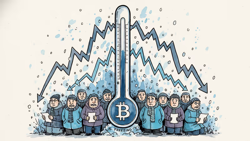 ビットコイン7万5000ドル割れ、AI株急落が暗号資産「冬の時代」を加速