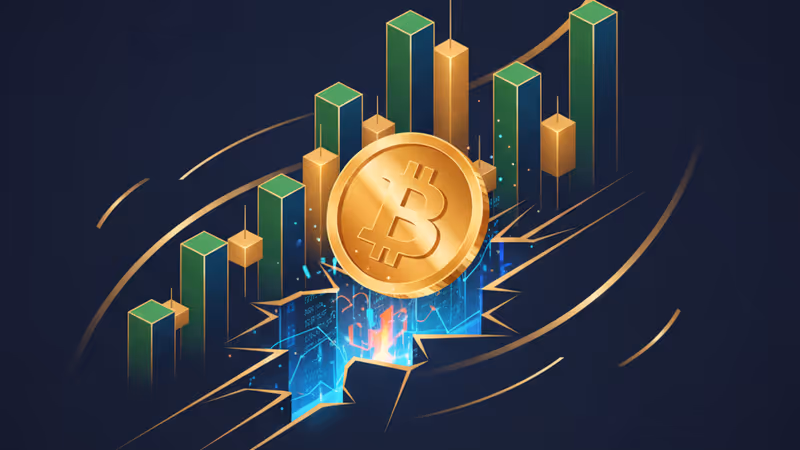 비트코인 가격 차트와 선물 갭 하락 형상