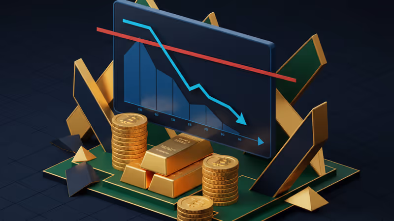 比特幣價格在 94,500 美元阻力位回落的走勢圖