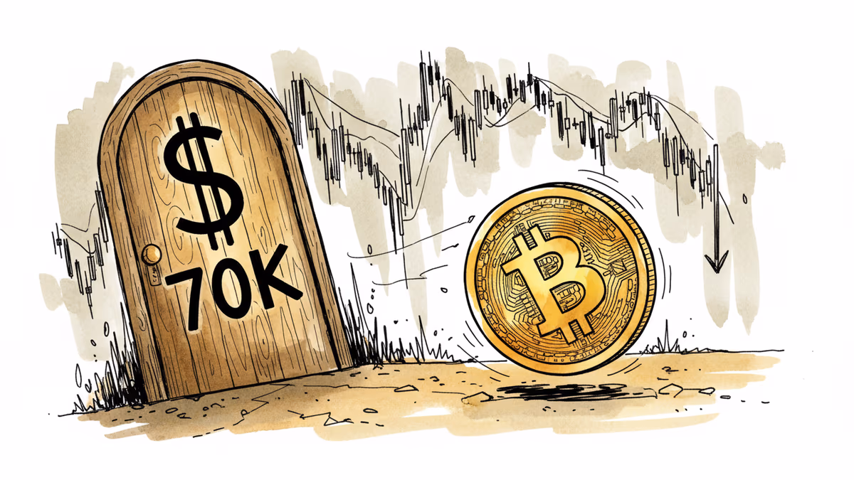 Bitcoin Stumbles at $70K Doorstep as Nvidia Hangover Hits
