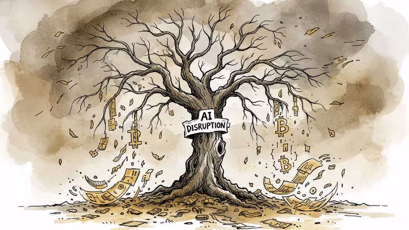 ビットコイン、ソフトウェア株と連動—AIが変える投資の地図