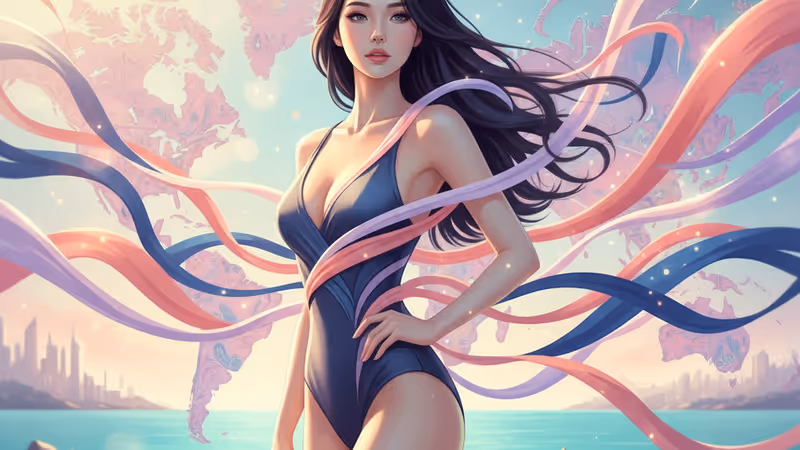 해변에서 비키니를 입고 포즈를 취하는 블랙핑크 제니의 인스타그램 사진