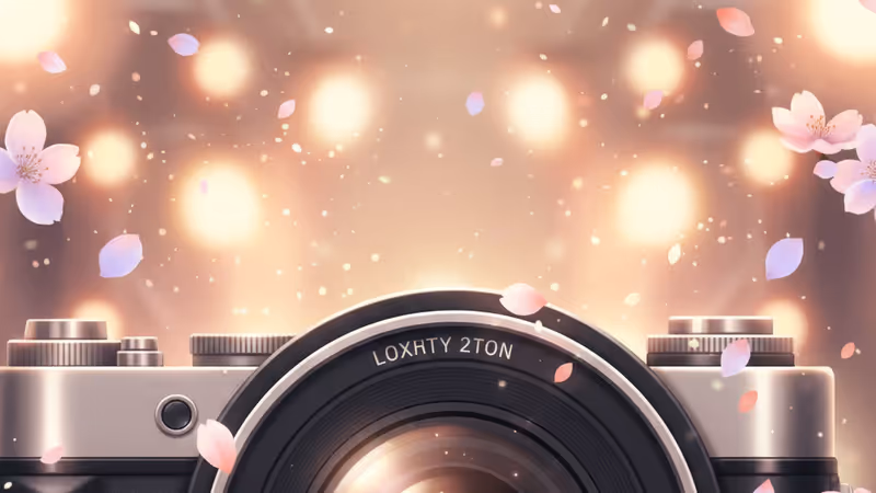 드라마 촬영장 카메라 렌즈와 조명 전경