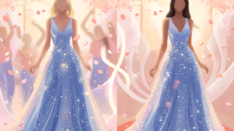 클리오 페피아트 드레스를 입은 지수와 테일러 스위프트 비교