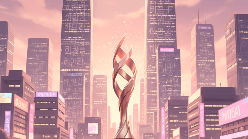 TC Candler 2025 세계에서 가장 아름다운 얼굴 1위 등극 기념 트로피 이미지