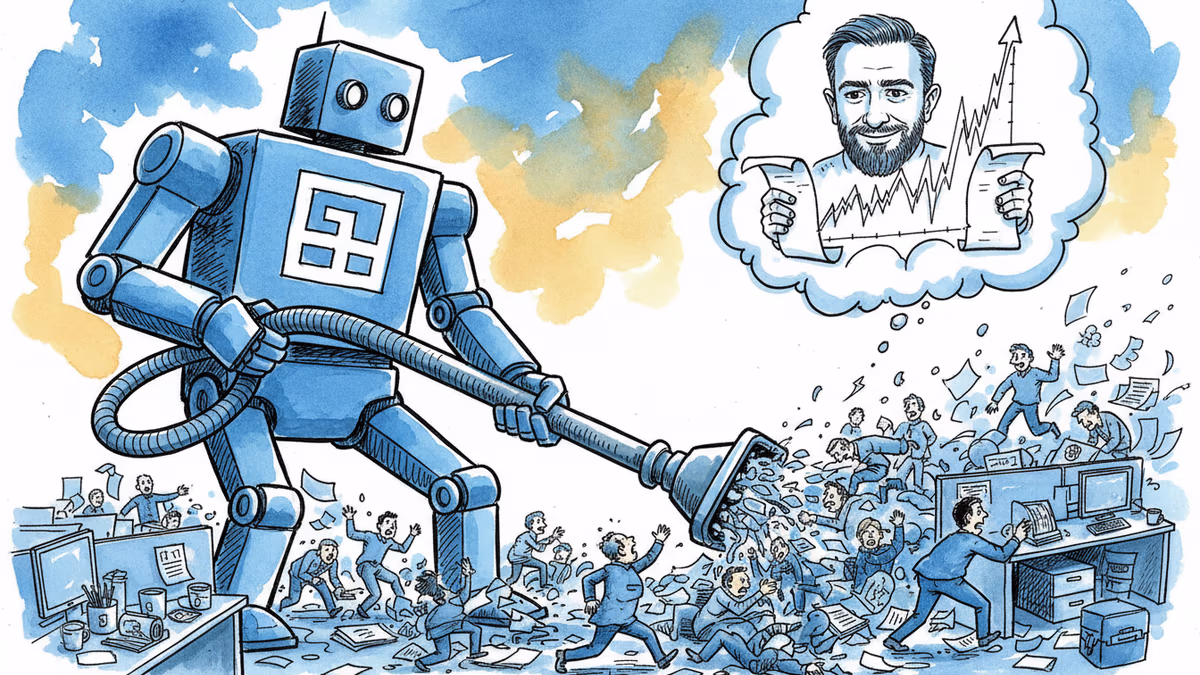 블록, 직원 절반 자른다... AI 시대 '살아남기' 전략일까