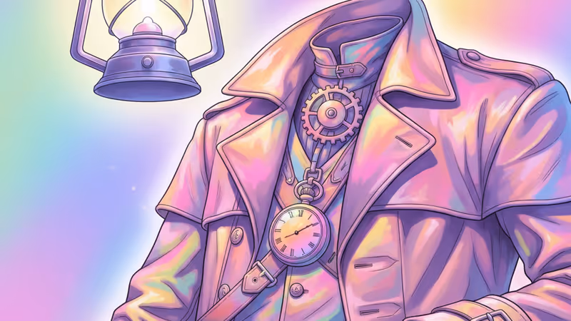 빅토리아 시대 복장을 한 블러드본 사냥꾼이 밤의 야남 거리에 서 있는 모습