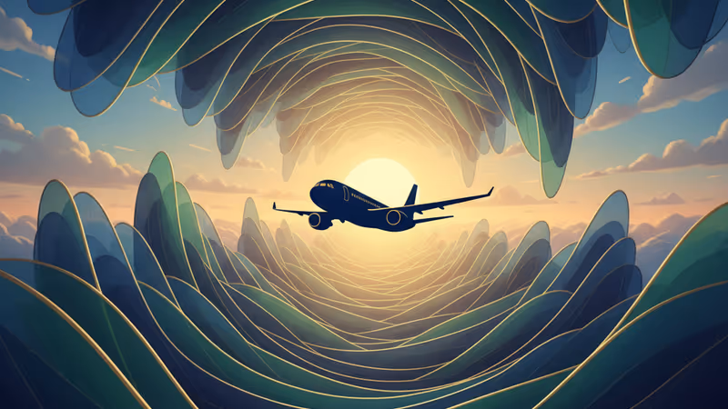 격납고에 세워진 보잉 737 MAX 기체의 측면 모습