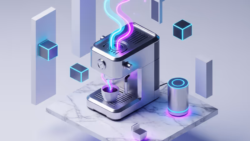 ボッシュの高級エスプレッソマシンとAlexaが連携するスマートキッチンの様子