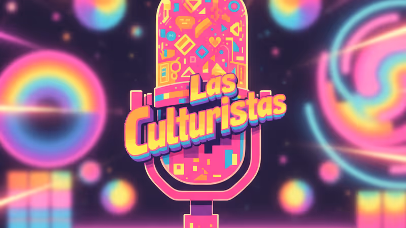 팟캐스트 녹음 중 진지한 표정으로 대화하는 보웬 양과 맷 로저스