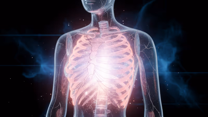 展示「美人魚腰」整形風險的醫學概念圖