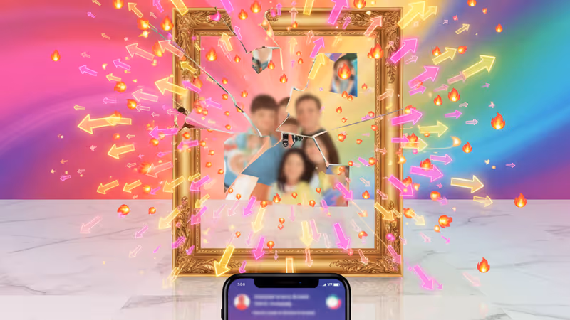 브루클린 베컴과 빅토리아 베컴의 결혼식 당시 갈등을 묘사한 이미지