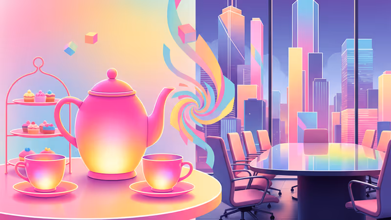 베컴 가문과 펠츠 가문의 대립을 상징하는 추상적 이미지