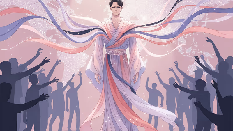 공식 행사에서 큰 키를 자랑하며 서 있는 BTS RM의 모습