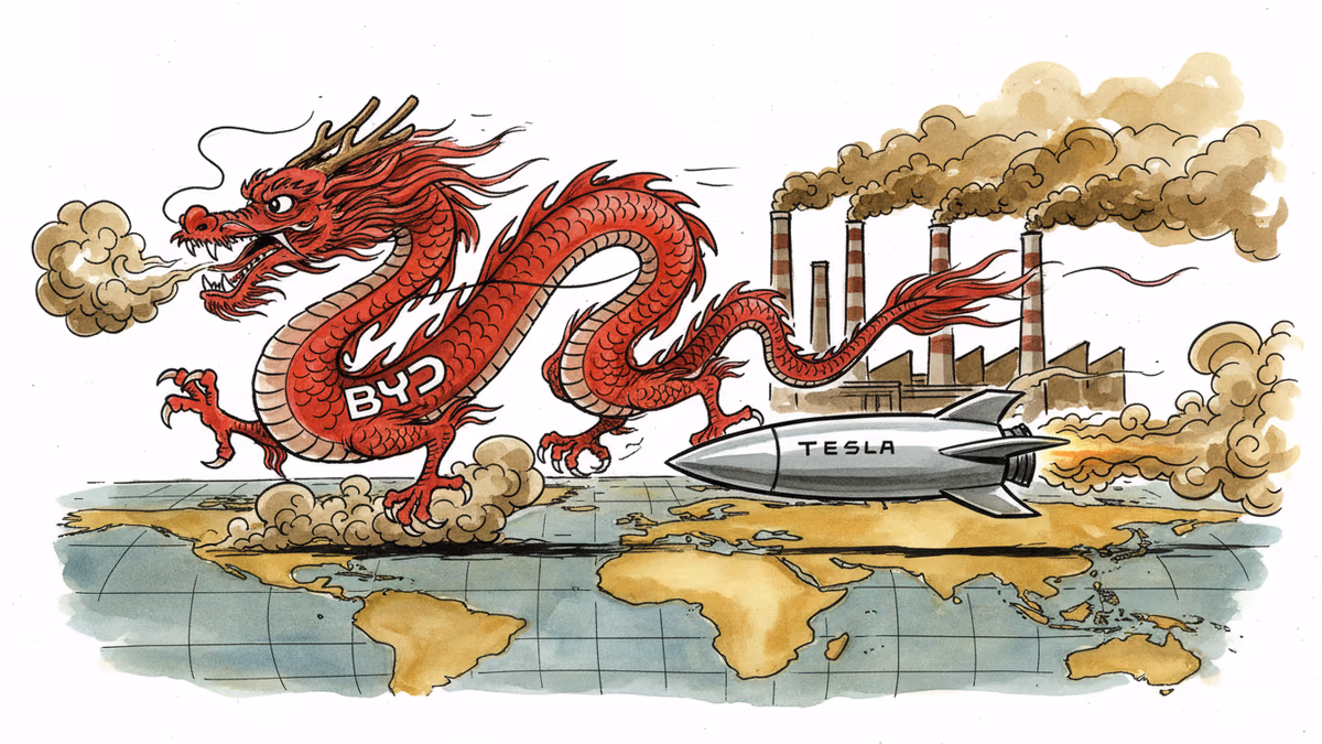 BYD가 테슬라를 밀어낸 20개국, 한국 자동차는 어디로?